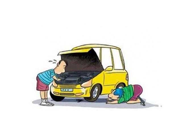 梦见被卡在车