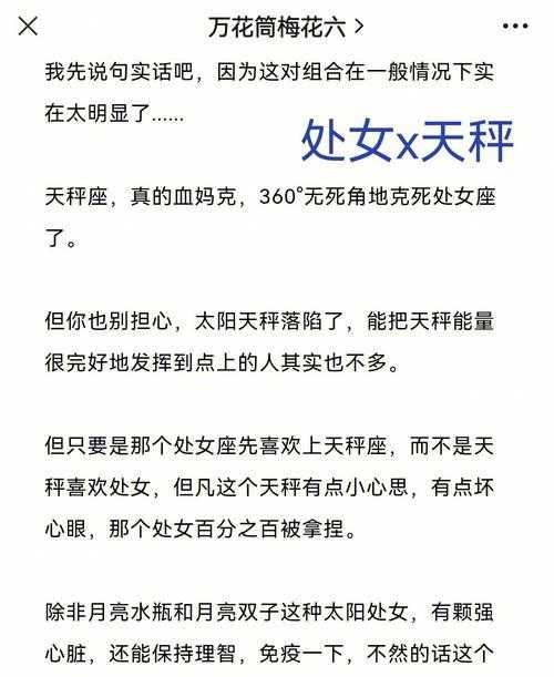 天秤座处女座配对星座 